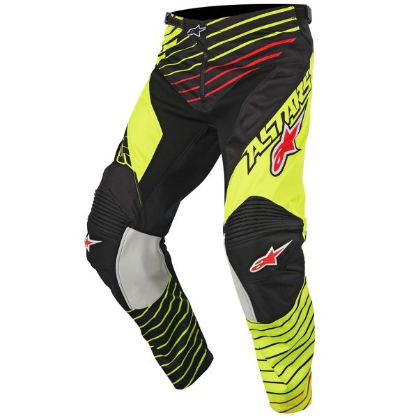Motocross Trousers Alpinestars Racer Braap Yellow Fluo Pant