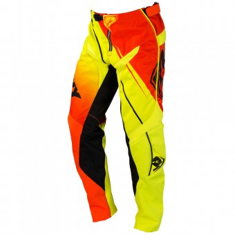 Motocross Trousers Kenny Track Neon Orange Yellow Pant