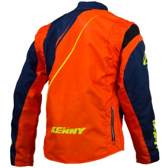 Kenny Track Enduro Blue Neon Orange Jacket