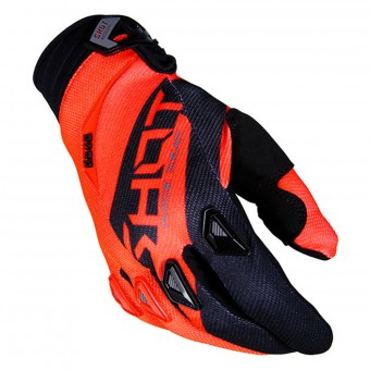 Motocross Gloves SHOT Devo Alert Orange Black