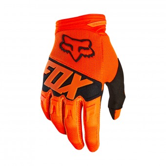 Motocross Gloves FOX Dirtpaw Race Orange Black 009