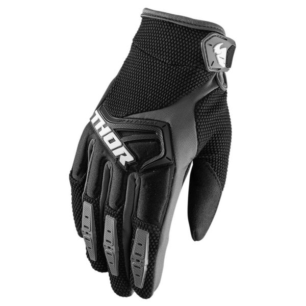 Motocross Gloves Thor Spectrum Black Grey