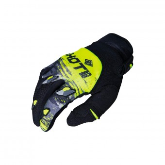 Motocross Gloves SHOT Contact Counter Grey Neon Yellow CE