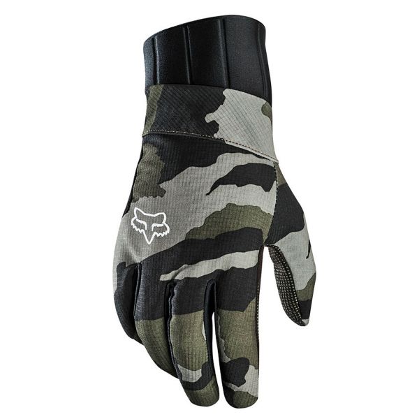 Motocross Gloves FOX Defend Pro Fire Green Camo