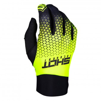 Motocross Gloves SHOT Delta Grey Neon Yellow CE