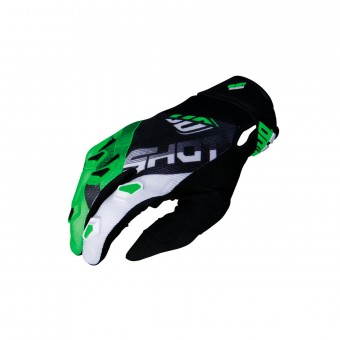Motocross Gloves SHOT Devo Ultimate Black Neon Green CE Kid Motocross Gloves SHOT Devo Ultimate Black Neon Green CE Kid