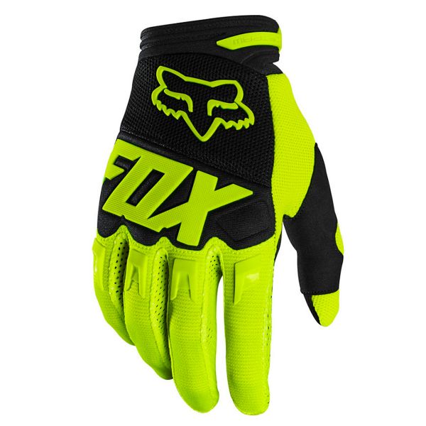 Motocross Gloves FOX Dirtpaw Race Fluo Yellow (130)
