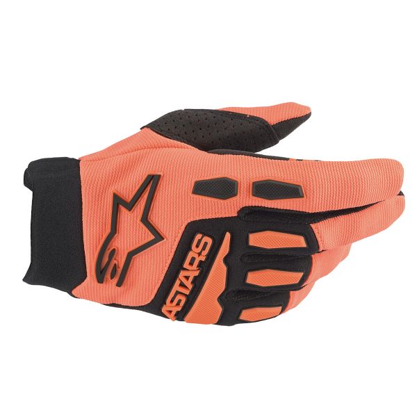 Motocross Gloves Alpinestars Full Bore Orange Black Kid Motocross Gloves Alpinestars Full Bore Orange Black Kid