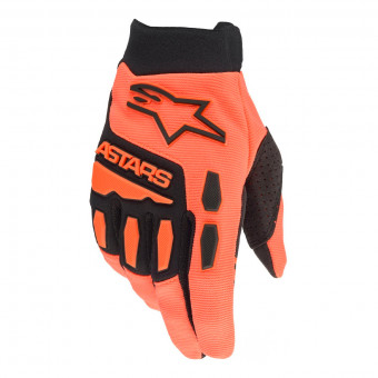 Motocross Gloves Alpinestars Full Bore Orange Black Motocross Gloves Alpinestars Full Bore Orange Black