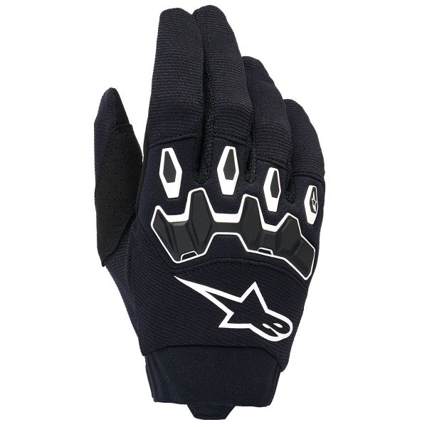 Motocross Gloves Alpinestars Full Bore V2 Gloves Black White