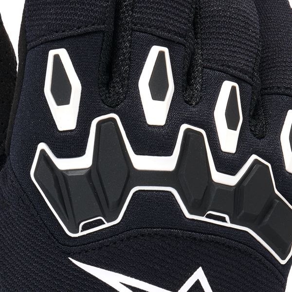 thumbnail image 2 of 2023 Alpinestars Full Bore Adult Gloves - Black/White, Motocross MX MTB ATV, CE Level 1 2 of 2