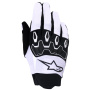 Motocross Gloves Alpinestars Full Bore V2 Gloves Light Gray Black