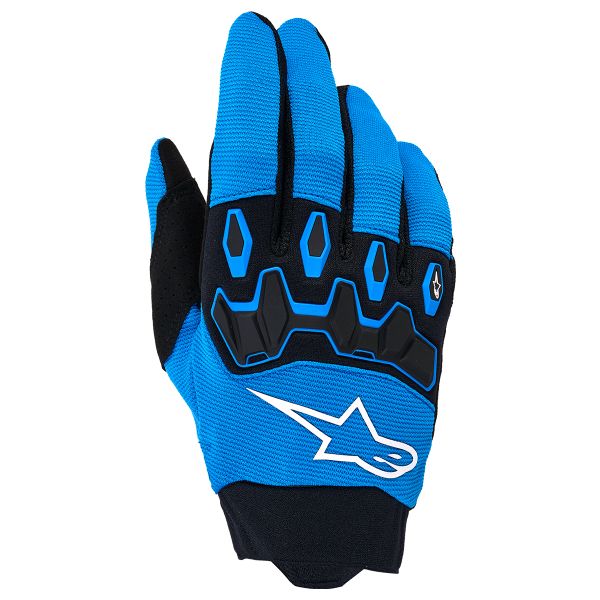 Motocross Gloves Alpinestars Full Bore V2 Gloves Ucla Blue Black
