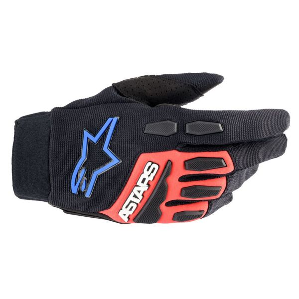 Motocross Gloves Alpinestars Full Bore XT Black Bright Red Blue Motocross Gloves Alpinestars Full Bore XT Black Bright Red Blue