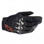 Motocross Gloves Alpinestars Megawatt Gloves Black Red Fluo