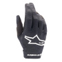 Motocross Gloves Alpinestars Radar Black White