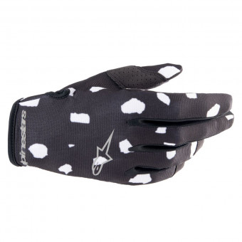 Motocross Gloves Alpinestars Radar Gloves Black White