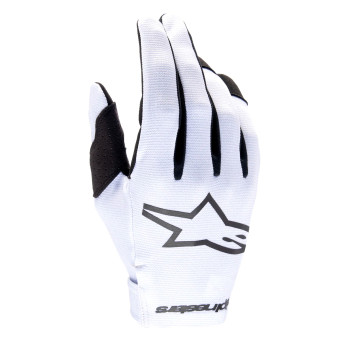 Motocross Gloves Alpinestars Radar Haze Grey Black