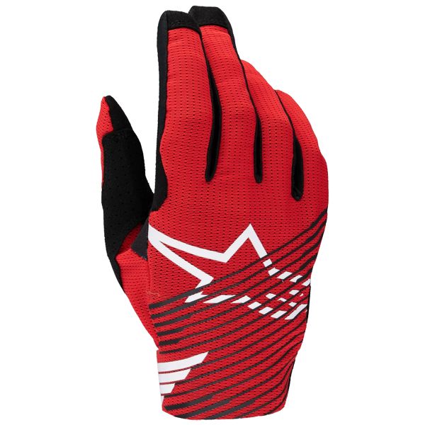 Motocross Gloves Alpinestars Radar Pro Bright Red Motocross Gloves Alpinestars Radar Pro Bright Red