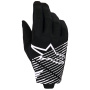 Motocross Gloves Alpinestars Radar Pro Gloves Black White