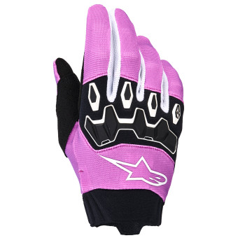 Motocross Gloves Alpinestars Stella Full Bore V2 Gloves Violet White Black