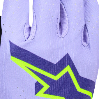 Alpinestars Supertech Mx Gloves Lavender Violet Fluo Yellow