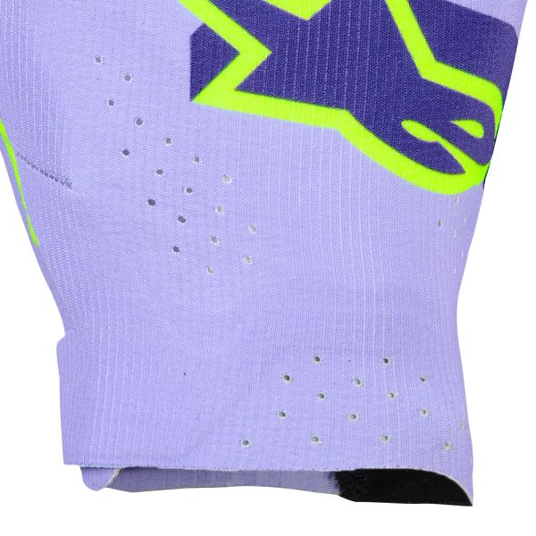 Alpinestars Supertech Mx Gloves Lavender Violet Fluo Yellow