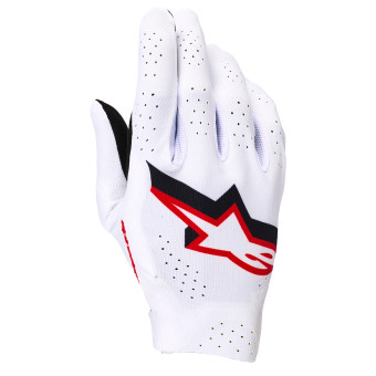 Motocross Gloves Alpinestars Supertech Mx Gloves White Black Fire Red Motocross Gloves Alpinestars Supertech Mx Gloves White Black Fire Red