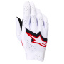 Motocross Gloves Alpinestars Supertech Mx Gloves White Black Fire Red