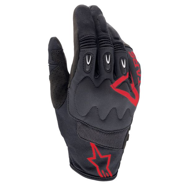 Motocross Gloves Alpinestars Techdura Glove Fire Red Black Motocross Gloves Alpinestars Techdura Glove Fire Red Black