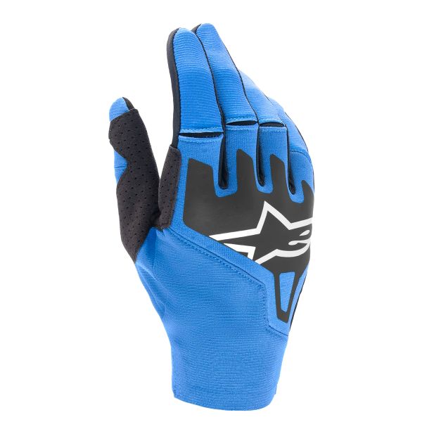Motocross Gloves Alpinestars Techstar Glove Blue Ram Black