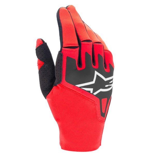 Motocross Gloves Alpinestars Techstar Glove Mars Red Black