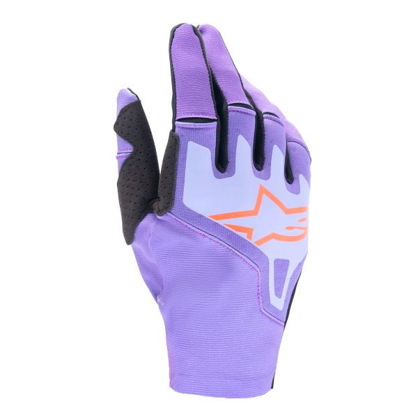 Motocross Gloves Alpinestars Techstar Glove Purple Black