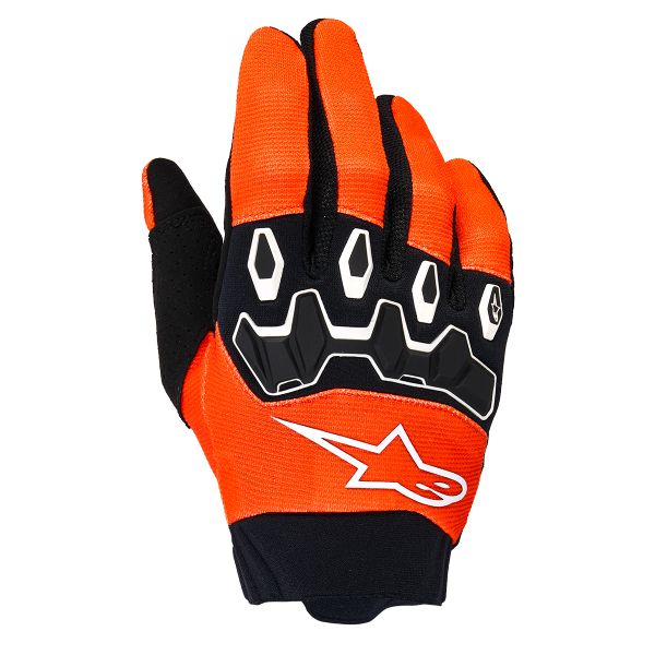 Motocross Gloves Alpinestars Youth & Kids Full Bore V2 Gloves Orange White Black