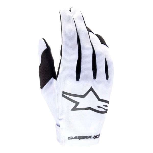 Motocross Gloves Alpinestars Youth Radar Haze Grey Black Motocross Gloves Alpinestars Youth Radar Haze Grey Black