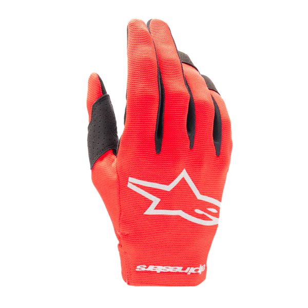 Motocross Gloves Alpinestars Youth Radar Mars Red Silver Motocross Gloves Alpinestars Youth Radar Mars Red Silver
