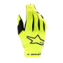 Motocross Gloves Alpinestars Youth Radar Yellow Fluo Black