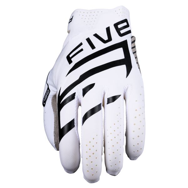 Motocross Gloves Five MXF Race Kid White
