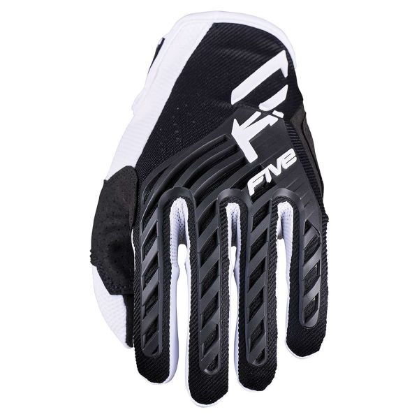Motocross Gloves Five Mxf3 Evo Black white