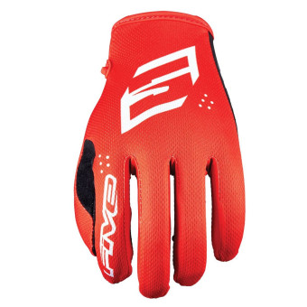 Motocross Gloves Five Mxf4 Child Mono Red Motocross Gloves Five Mxf4 Child Mono Red