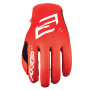 Motocross Gloves Five Mxf4 Child Mono Red