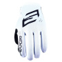 Motocross Gloves Five Mxf4 Child Mono White