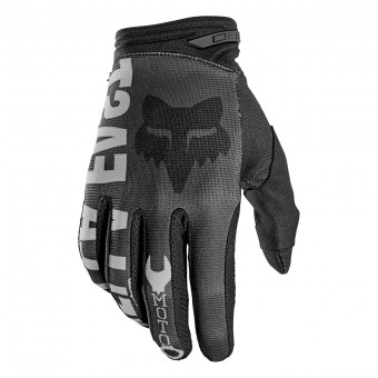 Motocross Gloves FOX 180 Illmatik Black Grey
