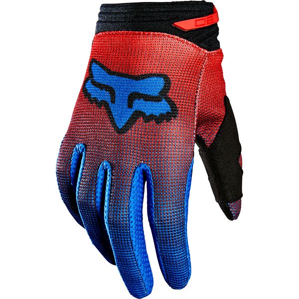 Motocross Gloves FOX 180 Oktiv Glove Fluo Red Kid