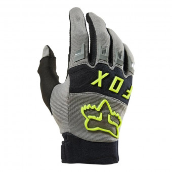 Motocross Gloves FOX Dirtpaw CE Grey Yellow