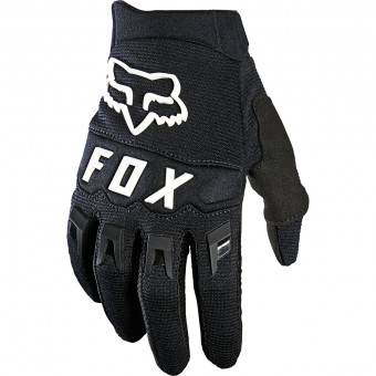 Motocross Gloves FOX Dirtpaw Glove Black White Kid