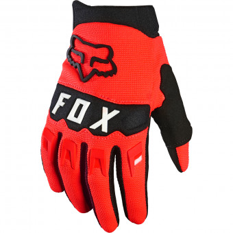 Motocross Gloves FOX Dirtpaw Glove Fluo Red Kid
