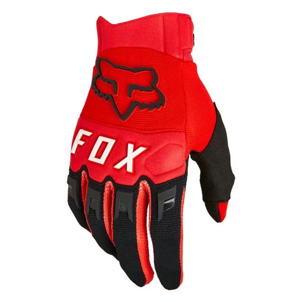 Motocross Gloves FOX Dirtpaw Glove Fluo Red