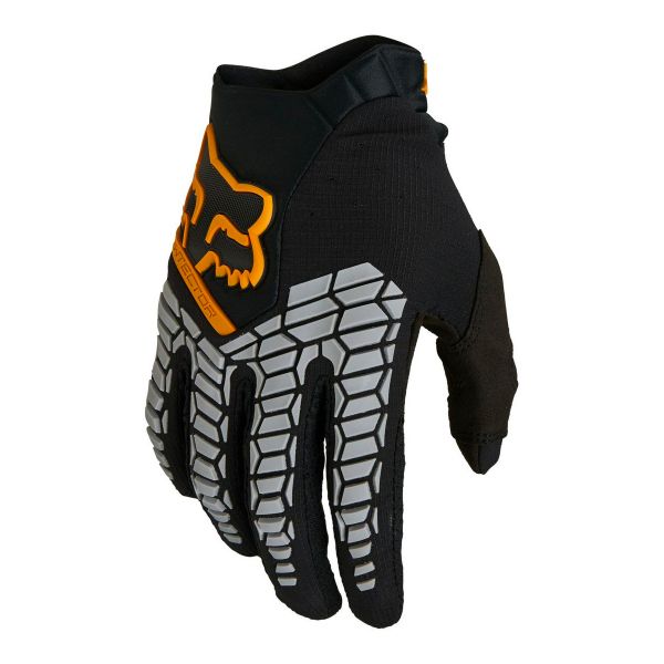 Motocross Gloves FOX Pawtector Black Gold