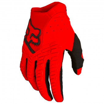 Motocross Gloves FOX Pawtector Fluo Red